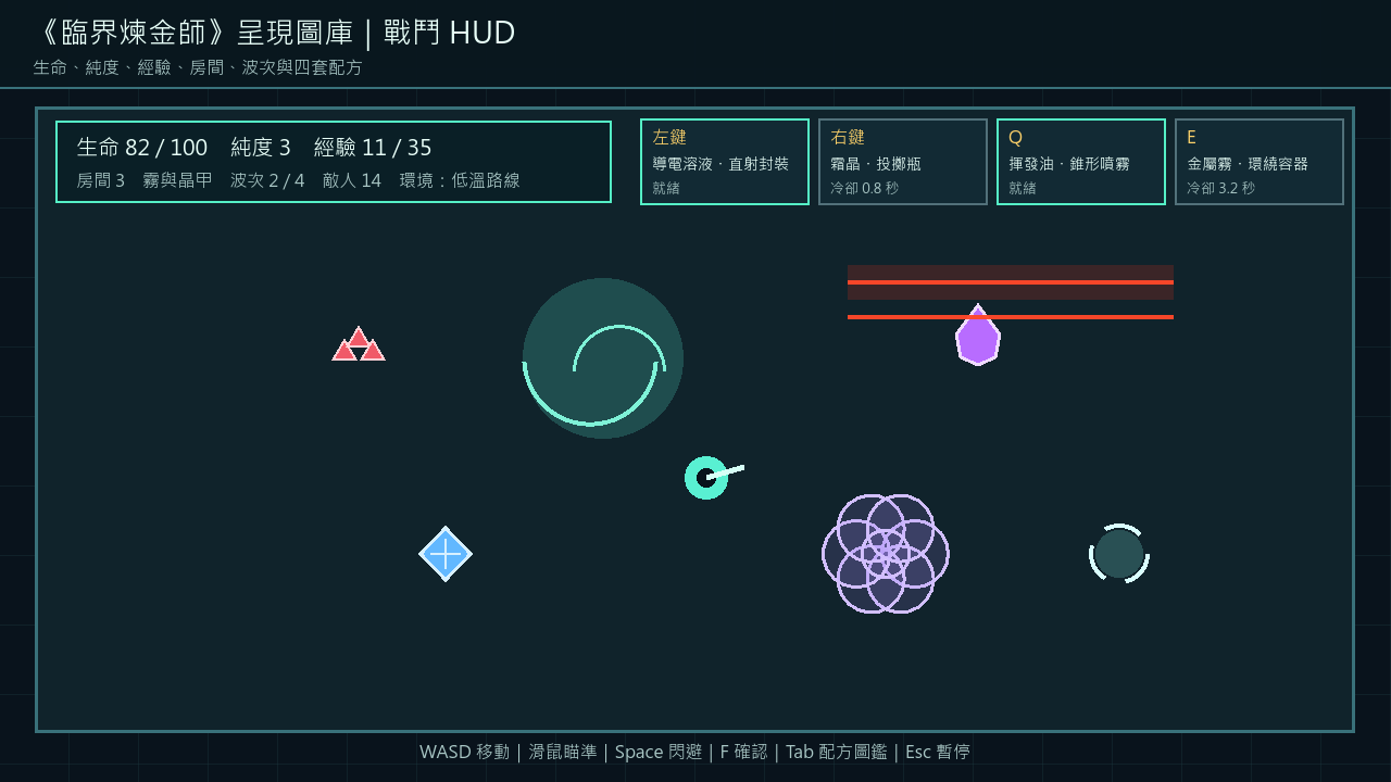 臨界煉金師 戰鬥 HUD 截圖